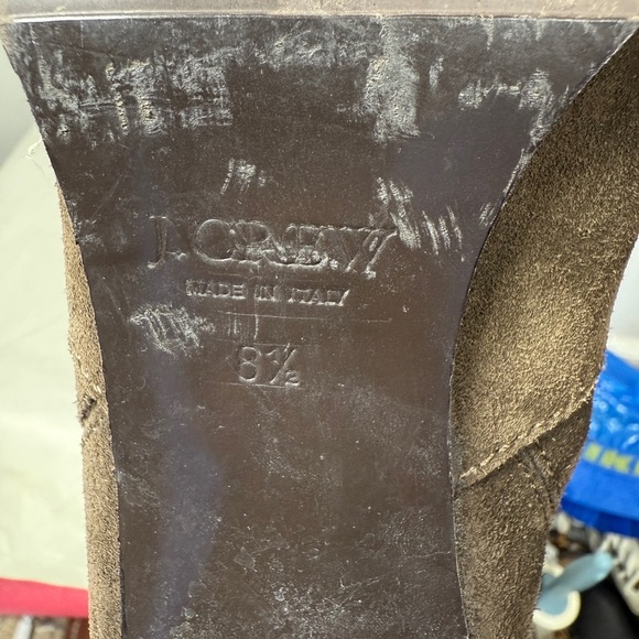 J.Crew Leather Suede Knee High Heeled Made in Italy Boots Size 8.5 - Picture 14 of 16